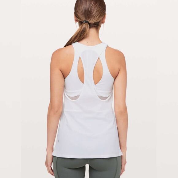 Lululemon Cross Conditioning 2-In-1 Tank *Medium Support B/C Cup White - Picture 1 of 9